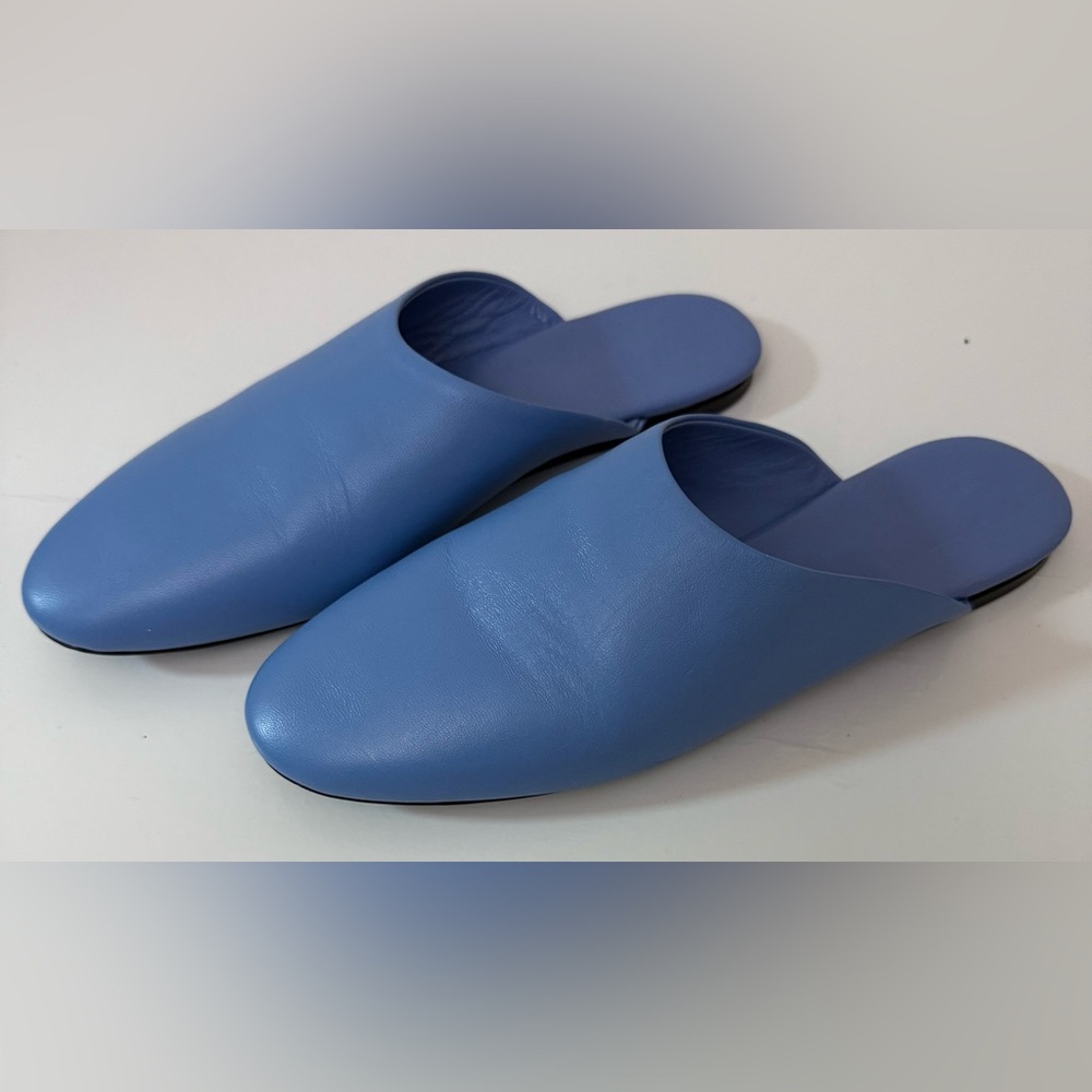 STAUD Sky Blue Loafers